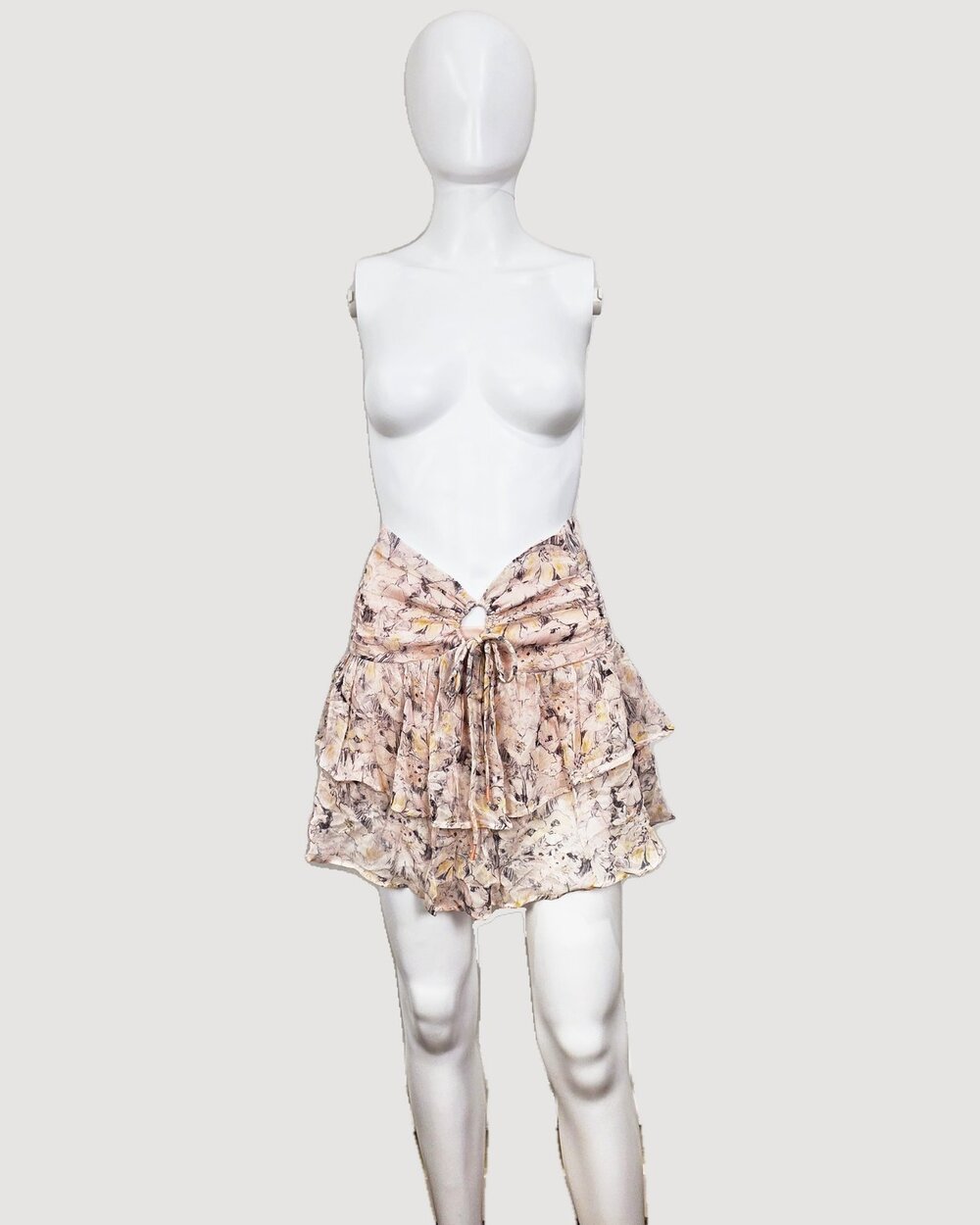 Anthropologie Women's ruffled mini skirt Pink Size XS